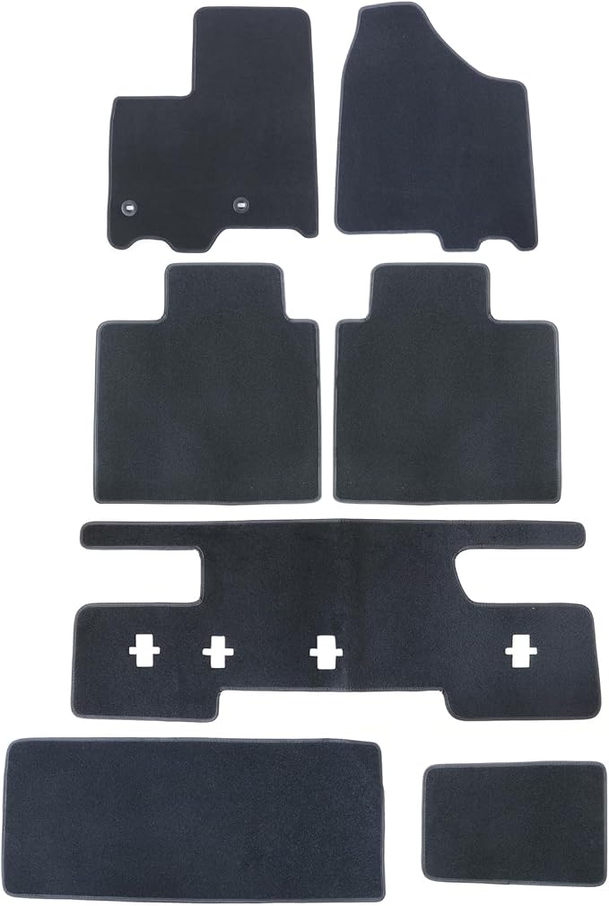 GXARTS Car Waterproof Floor Mats Carpet Full Set Compatible with Toyota Sienna 2013 2014 2015 2016 2017 2018 2019 2020 | All-Weather Protect, Non-Slip Backing Automobile Floor Liner
