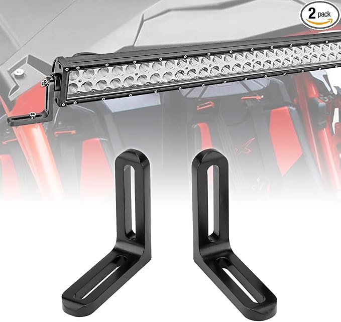 DaSen 40"-42" Roof Light Bar Bracket Fit Can-Am Maverick X3 MAX 2017-2026 | Adjustable for Curved/ Straight LED Light