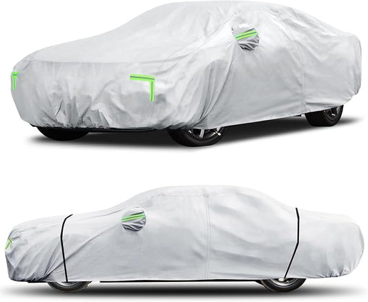 Car Cover Custom Fit for Mazda Miata MX-5 1989-2025,6 Layers Truck Cover Waterproof All Weather for Automobiles,Outdoor Full Exterior Cover,Rain, Sun, Wind Protection,Silver