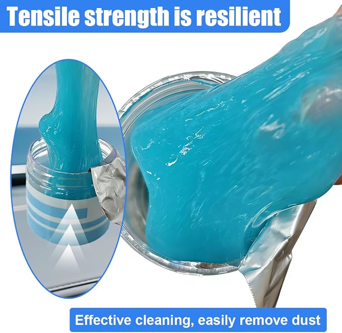 Car Cleaning Gel, Reusable Car Air Vent Cleaner Slime, Auto Dashboard Dust Cleaning Putty, Multifunctional Vehicle Interior Detailing Supplies for Keyboard, Laptop (1PC)
