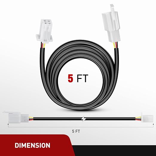 Nilight 22AWG 5 Feet Plug and Play Dual Control Switch Wiring Harness Extension Kit for LED Off Road Light Bar Pod Work Lights Driving Auxiliary Fog DRL