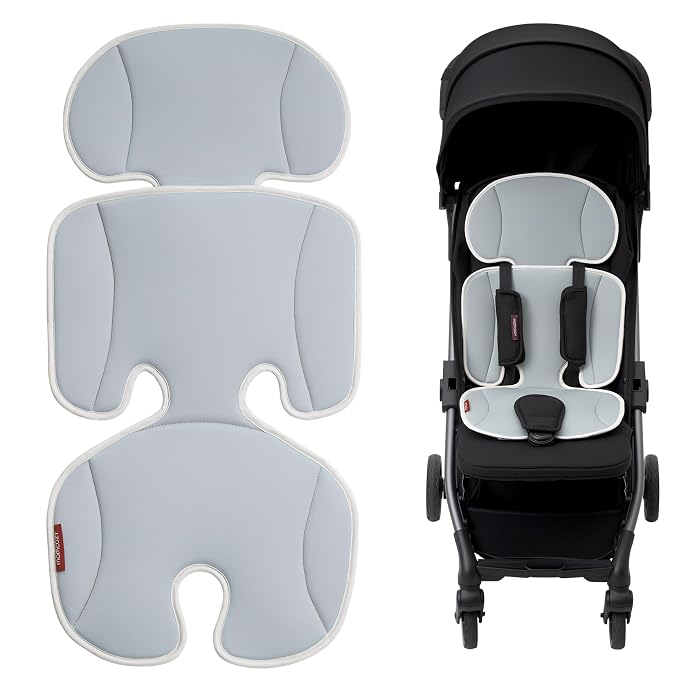 Momcozy Stroller Cooling Pad | Detachable 2-Piece Cooling Cushion | Universal Soft Cooler Pad, Breathable & Adjustable Car Seat Liner | Fits Strollers, Car Seat, Swing, High Chair, Bassinet