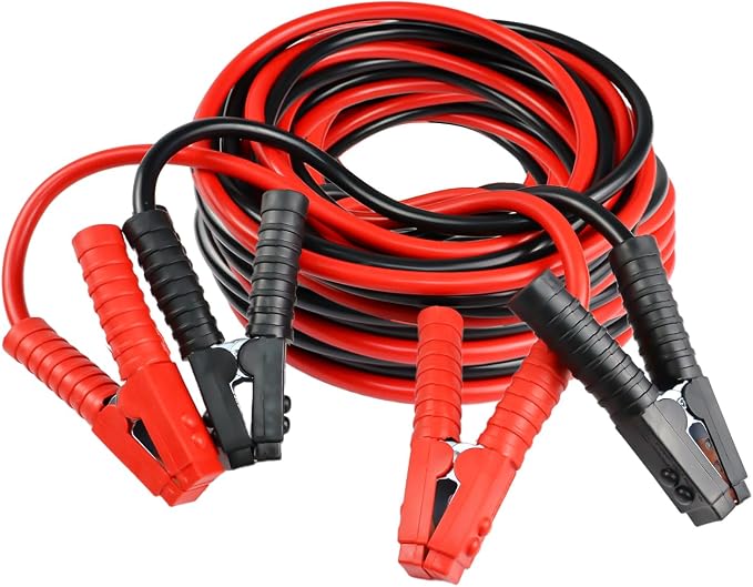 iMeshbean Auto Jumper Cables 0 Gauge 3000AMP 20Ft, Instruction Slip, Commercial Grade Automotive Booster Cables, Heavy Duty for Car Van Truck