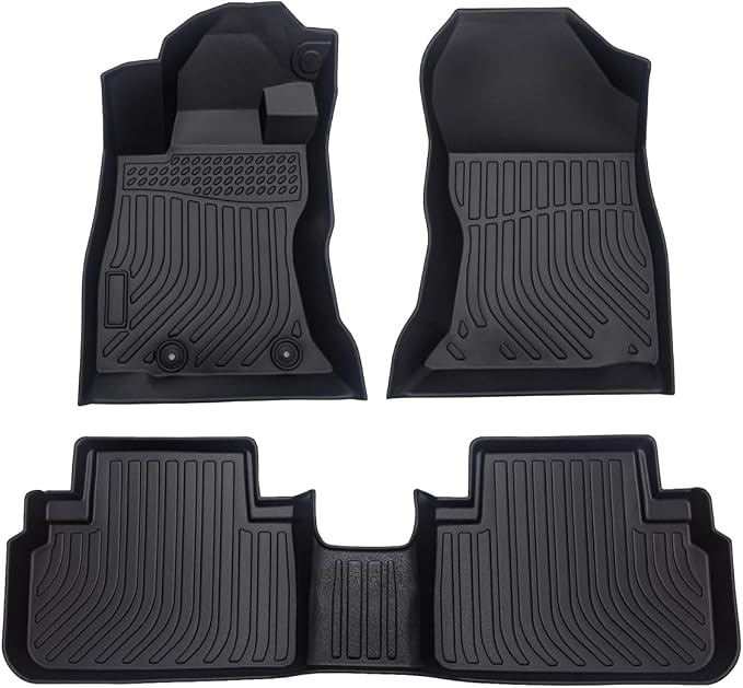 Cartist Floor Mats Compatible with Subaru Forester 2019-2023 2024 Accessories All Weather Floor Mats 1st & 2nd Row Carpet Protection 3D TPE Odorless