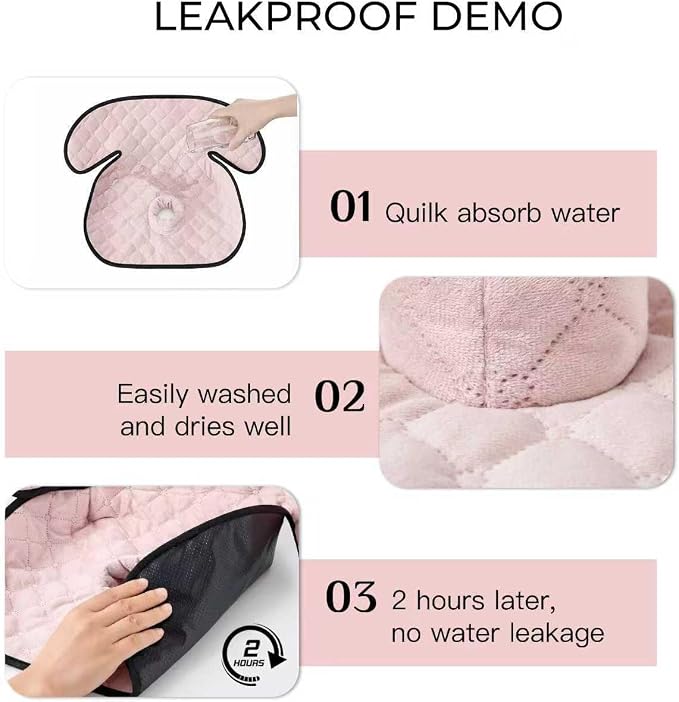 2 Pack Waterproof Piddle Pads Carseat Potty Training Car Seat Protector Waterproof Car Seat Liner Cover to Prevent Pee