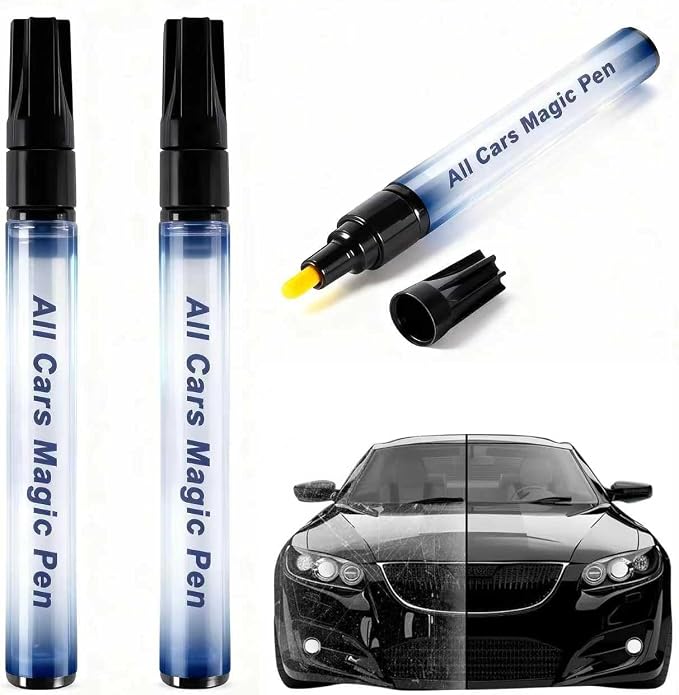 All Cars Magic Pen, Car Scratch Remover Pen,2Pcs Car Scratch Removal Pen, Easy DIY Paint Repair Kit