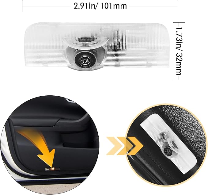 2PCS Car Door Light Logo Fits for 2018-2020 Terra LED Welcome Lights | Fits for Terra 2018-2020, Plug-and-Play Waterproof LED Logo Puddle Lights, Quick Install, 2Pcs Shadow Door Lights Interior