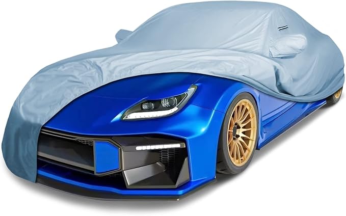 iCarCover Custom Car Cover for 2013-2026 Subaru BRZ, Waterproof All Weather Rain Snow UV Sun Protector Full Exterior Weatherproof Indoor Outdoor Car Cover with Strap