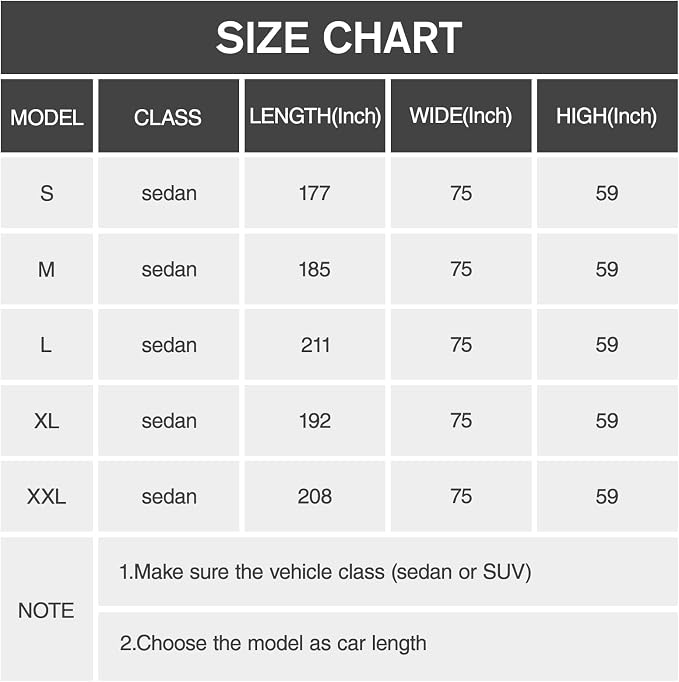 DINGHAO Car Cover Waterproof All Weather with Hot Stitching for Automobiles,6 Layers Outdoor Full Exterior Cover Sun UV Rain Snow Wind Protection Fit for 193"(193 * 73 * 59 inch) Sedan