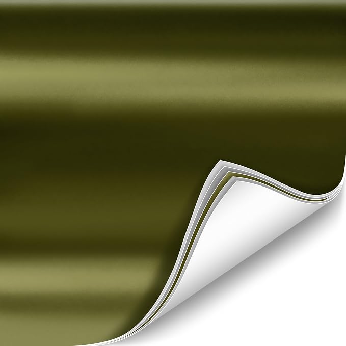 ColorFusion PPF by VViViD, Satin Stealth Combat Green Dry Apply PPF Vinyl Car Wrap Roll 1ft x 5ft