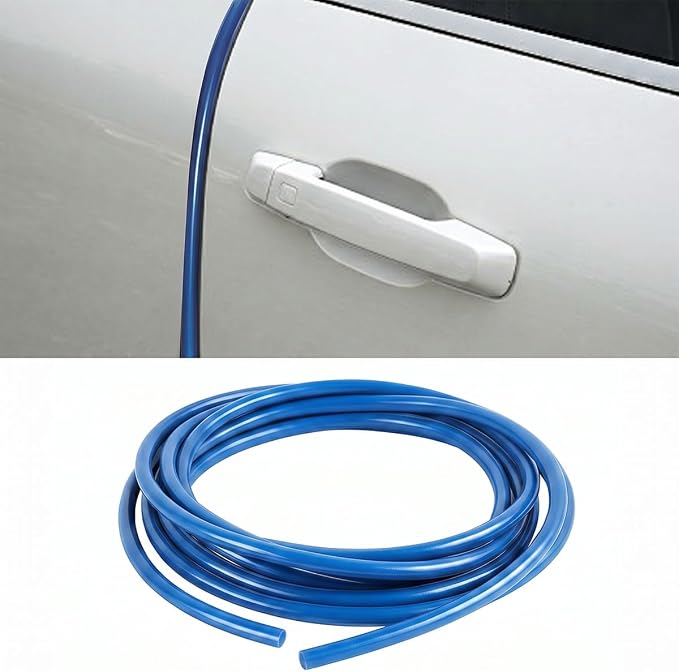 32Ft (10M) Car Door Edge Protector (Blue-10M) | Self-Adhesive Scratch Resistant U Shape Door Edge Guard Decoration, Anti-Collision Car Door Trim Strip for Truck, SUV, Sedan