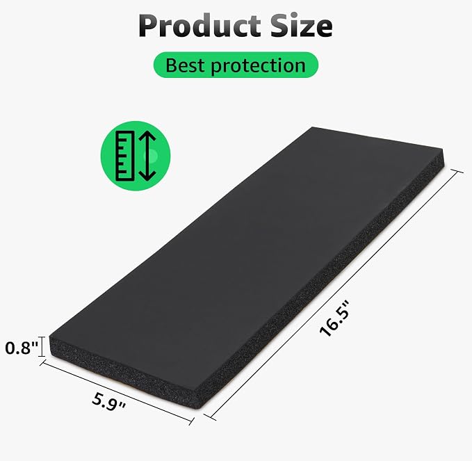Garage Wall Protector, 4 Pack Garage Car Door Protector Bumper Guard for Car Doors Anti-Collision Waterproof Inflaming Ultra Self Adhesive EVA Foam for Warehouse (4 Pack: 16-17/32" x 5-29/32" x .79)