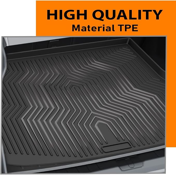 G-PLUS Rear Trunk Cargo Liner Mat Fit Honda HRV 2023 2024 2025 | All Weather Protection,Non-Slip,Custom Fit Floor Cargo Liner,TPE Full Coverage,Black