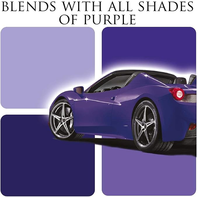 Car Gods Iris Custom Color Purple 3-in-1 Polish Wax Color Restorer & Scratch Remover, 16 Colors Available, 17 Fl Oz