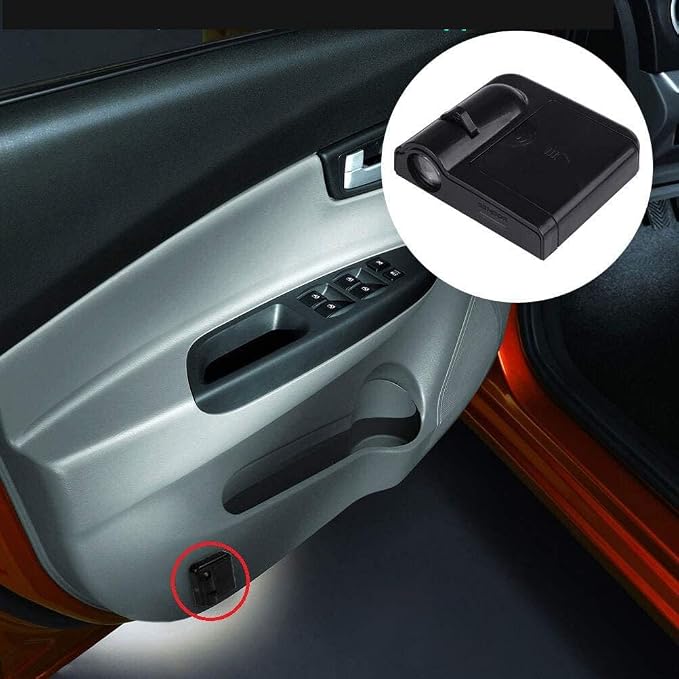 2PCS Car Door Light Projector Wireless Ghost Shadow Lamp Funny Car Accessories