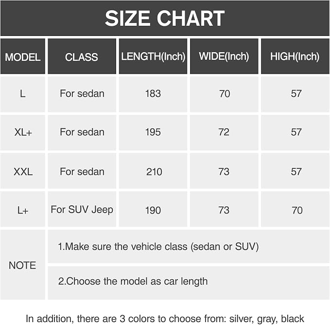 Car Cover Waterproof All Weather, 6 Layers Full Exterior Covers with Zipper Cotton, Mirror Pocket. Outdoor Car Cover UV Snow Rain Wind Dust All Weather Outdoor Protection for Sedan (190-195 inch)