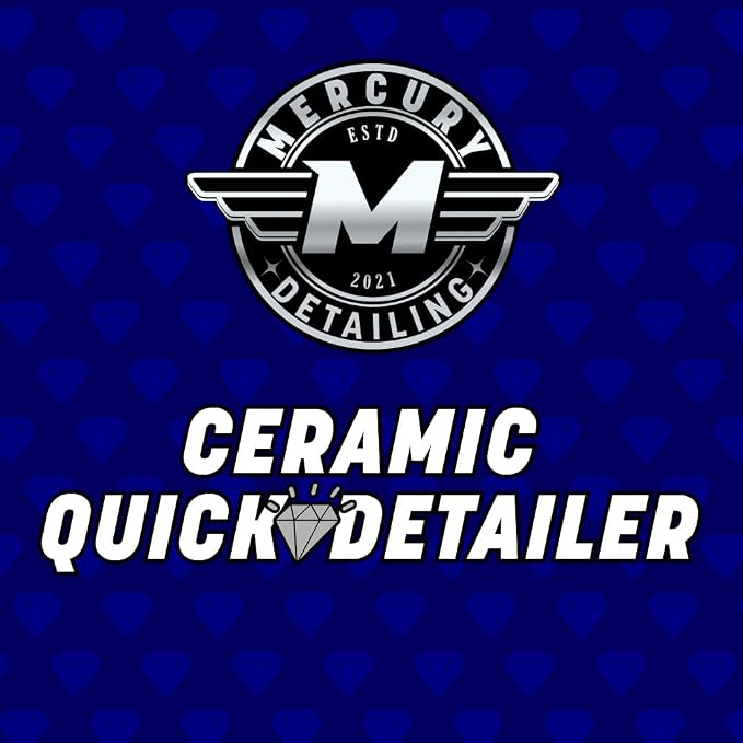 Ceramic Quick Detailer Spray 16 oz (Pack of 1) – Waterless Car Wash with SiO2 Technology | High Gloss Shine & Hydrophobic Protection | Safe on Paint, Plastic, Glass | Easy Spray & Wipe Auto Detailing