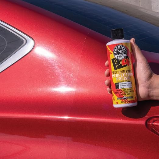 Chemical Guys, P4 Precision Paint Perfection Polish for Clear Coat, 16 oz | Refines swirls, towel marks and light defects, restoring deep gloss and clarity to clear coat, body-shop ready