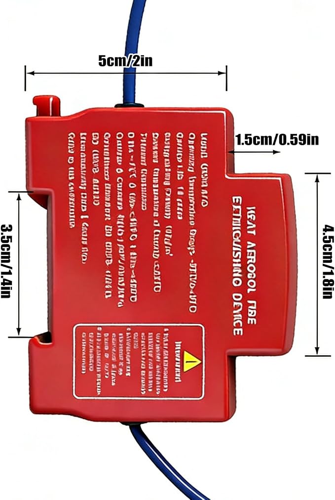 Automatic Fire Extinguishing Device Dual-Line Household Flame Retardant Tool Non-Pollution Snap-On Guide Rail Extinguishers For Distribution Box/Cabinet