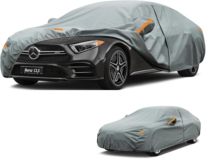 Kayme Heavy Duty Car Cover Custom Fit Mercedes Benz CLS CLS500 CLS550 CLS450 CLS55 CLS63 AMG (2004-2026), Waterproof All Weather for Automobiles, Full Exterior Covers Sun Rain UV Protection.