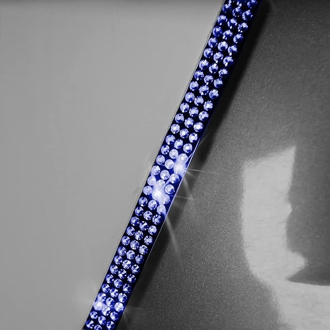 eing Door Edge Anti-Scratch Sticker Door Crash Bumper Crystal Bling Protection Tape Rubber Strip Sticker,Car Door Protector,Car Door Guard,Car Door Protection,90cm/35.4" Each One,4Pack/Set,Deep Blue