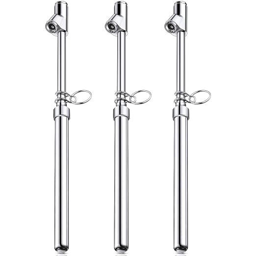 Tallew 3 Pack Dual Head Tire Pressure Gauge Heavy Duty Air Pressure Tire Gauge for Auto Truck Car RV Van Gage Range 10-150PSI, 1-10Bar (Silver)