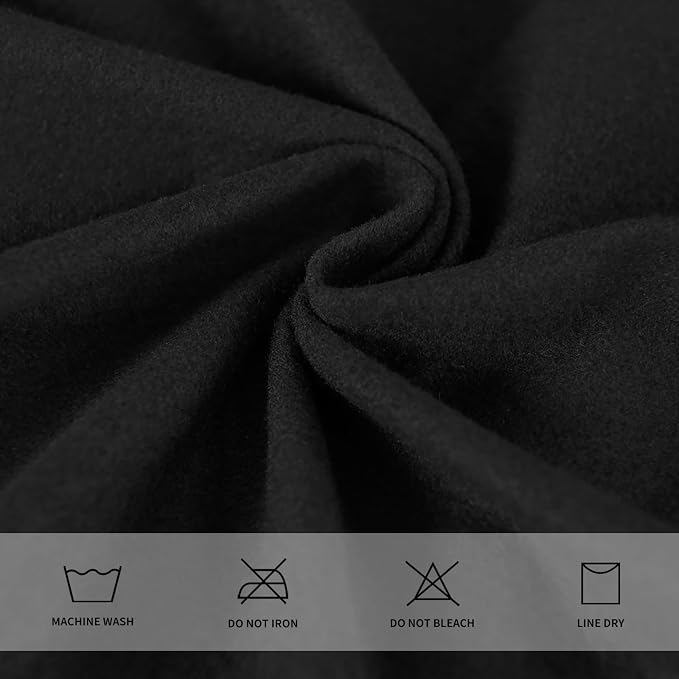 Easy-Going 100% Waterproof Seat Covers for Dining Room Chairs Set of 2, Stretch Chair Seat Slipcovers Protector Removable and Washable Kitchen Dining Chair Covers, Black