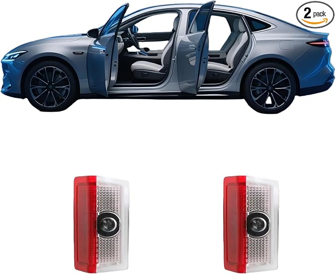 Door Light Logo,HD Door Light Logo Welcome Lights Lamp Door Light Puddle Lights Kit Compatible with Accessories A B C E M GL GLA GLC GLE Class(2PCS)