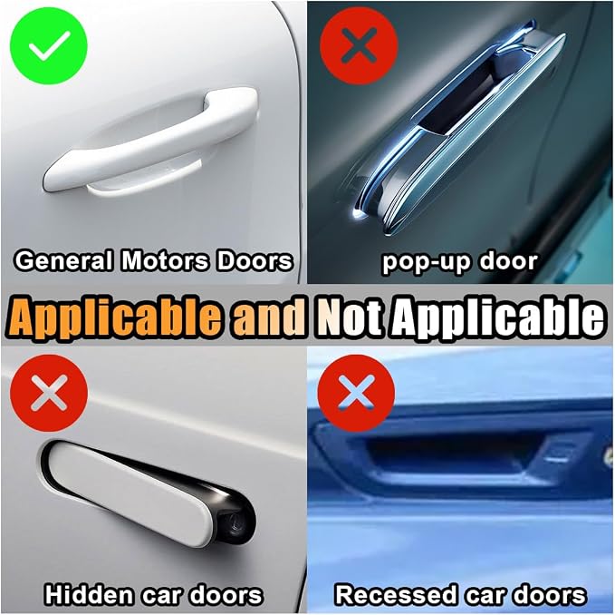 JOYCOURT 10PCS Bling Car Door Handle Anti-Scratch Sticker, Black | Universal Car Door Handle Cup Protective Cover, Adhesive Door Bowl Sticker, Shiny Rhinestone Auto Decor Accessories for Women
