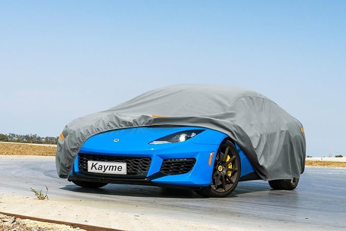 Kayme Heavy Duty Car Cover Custom Fit Lotus Evora (2009-2023) Waterproof All Weather for Automobiles, Full Exterior Covers Sun Rain UV Protection.（Deliver About 3-10 Days）
