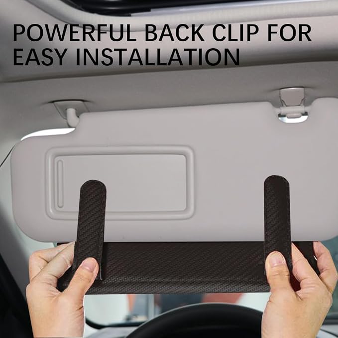 Car Tissue Holder, Car Napkin Holder, Premium PU Leather Cars Kleenex Holder with Tissue Refill, Convenient Access Tissues Sun Visor Tissue Box Universal for Most Vehicle (Brown)