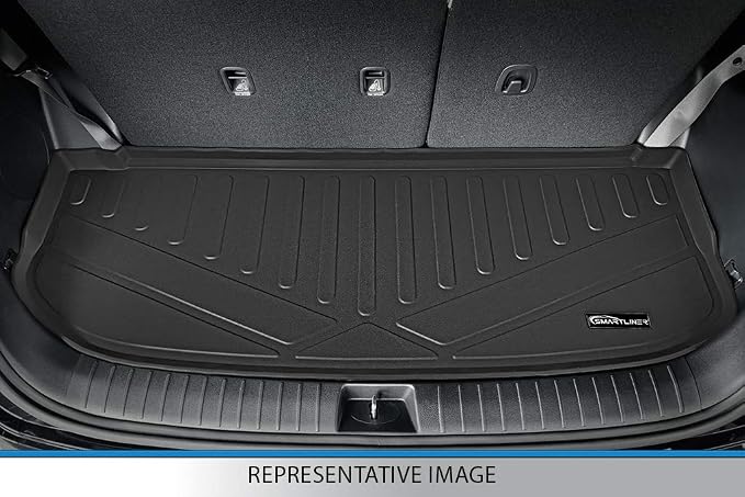 SMARTLINER Custom Fit Floor Mats 2 Rows and Cargo Liner Behind 3rd Row Compatible with 2018-2024 Volkswagen Tiguan