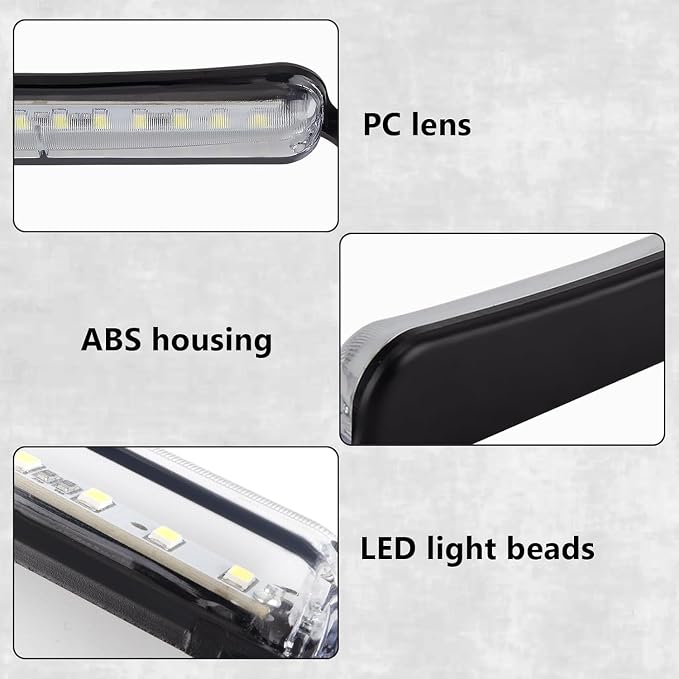 BFXM LED License Plate Lights 12 V DC Universal License Plate Light, Waterproof Tag Lamp Assembly Replacement LED Plate Light for Car Trailer UTV ATV Truck RV Boat