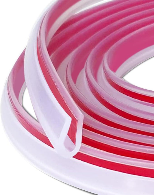 32.8Ft Car Door Edge Guards, Car Door Protector, Anti-Collision Automotive Entry Trim Molding Guard, No Glue Auto Exterior Edge Trim Protective Strip for Most Vehicles (Transparent, 10M)