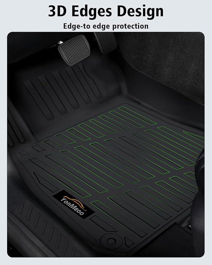 Floor Mats & Cargo Liner Custom Fit for Nissan Sentra 2026, Door Sill Guards, All Weather TPE Rubber Anti-Slip 1st & 2nd Row & Trunk Mat Floor Liners for Sentra 2026 Accessories, Black