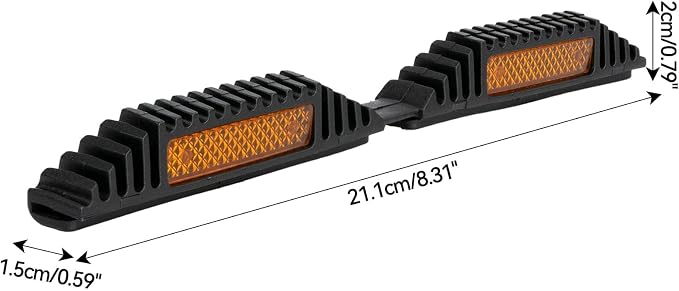 AUTOXBERT 4PCS Car Door Guard Protector Edge Strip Cover Reflectors Anti-collision Sticker for vans, trucks, pickups, RVs, and more (Yellow)