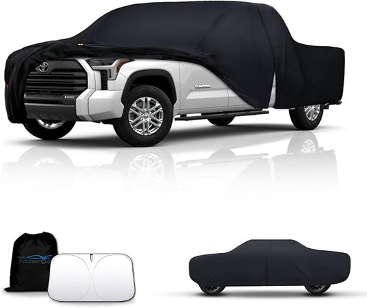 Truck Cover Outdoor Pickup Car Covers(Length up to 228 inch) Universal Fit for Nissan Frontier,Ford F150,Chevy C10,GMC Canyon Sierra 1500,Colorado,Ram 1500 etc Size T3(See Size Chart)