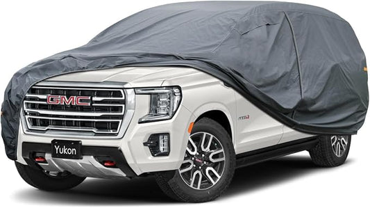 GUNHYI Premium Car Cover Custom Fit GMC Yukon (2006-2026), not fit Yukon XL, 16 Layers Heavy Duty Car Cover Waterproof All Weather with Zipper Door for Sun Rain Snow Dust Uv Protection