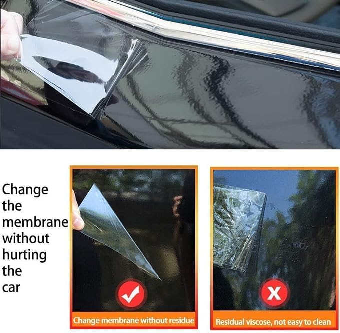 Arespark Clear Vinyl Roll, Transparent Vinyl Wrap Paint Protection Film, Self Adhesive Film for Car Motorcycle Interior Exterior, Protect from Pets Scratches 1x10ft