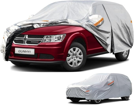 GUNHYI 6 Layer Car Cover Custom Fit Dodge Journey (2008-2020) Waterproof All Weather, Heavy Duty Outdoor Snow Sun Rain Uv Protection (Ships from US Warehouse, Delivery 3-5 Days)