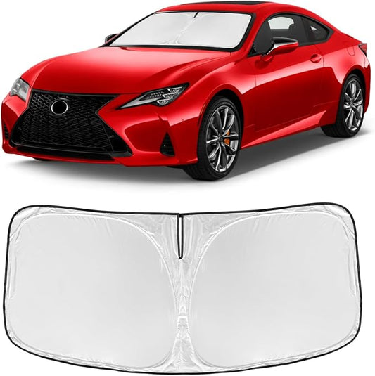 Windshield Sun Shade for Lexus RC 2021-2026 4 Layers | Car Sunshades Front Windows Shade Cover Custom Fit RC 250T Shade Blocks UV Rays Car Accessories
