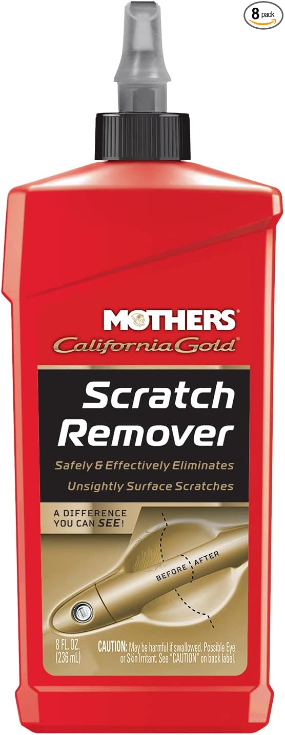 Mothers California Gold Scratch Remover, 8 oz. (08408) | Safely & Effectively Eliminates Light Scratches, Scuffs & Transfers from Paint & Clearcoat, Handles and High-Touch Areas