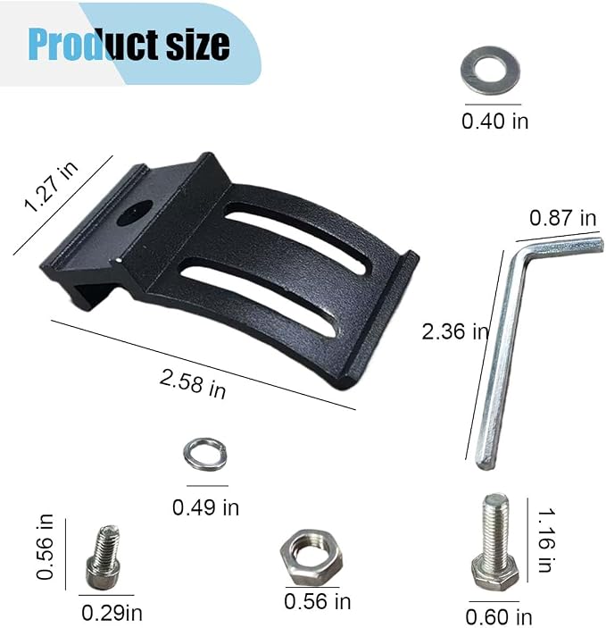 17PCS LED Light Bar Side Mounting Bracket, Base Mounting Bracket with Rubber Pad, Car Light Bar Mounts, Suitable for Straight or Curved 4-52 Inch LED Light Bars (17 Double)