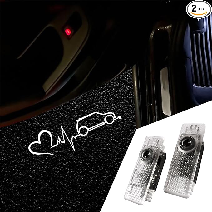 2Pcs Car Door Lights Logo for Mi/ni R55 R56 R57 R59 R60 R61 F55 F56 F57 F60 Accessories Ultra-Bright Welcome Light (Picture 5)
