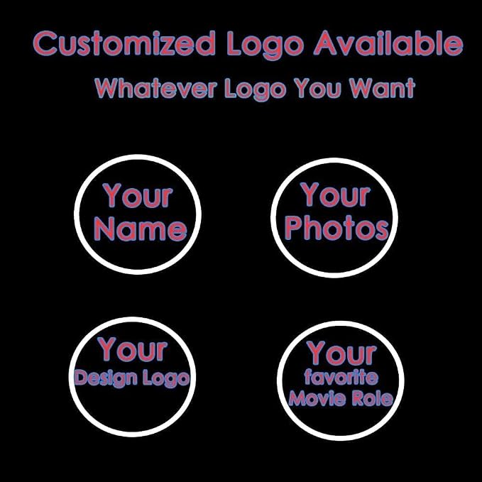 Customized Car Door Projector Lights,Customized Logo Carbon Fibre Car Door Lights LED Lights (2Pcs)