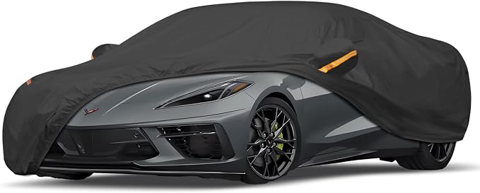UV Protection Car Cover Windproof Dustproof Scratch Resistant Outdoor Universal Full Car Covers (5-Coupe Car Cover, C1- Fit Coupe/Cabrio-Length Up to 166 inch)