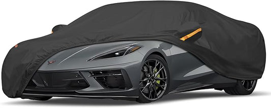 UV Protection Car Cover Windproof Dustproof Scratch Resistant Outdoor Universal Full Car Covers (5-Coupe Car Cover, C7-Fit Coupe/Cabrio-Length 218-227 inch)