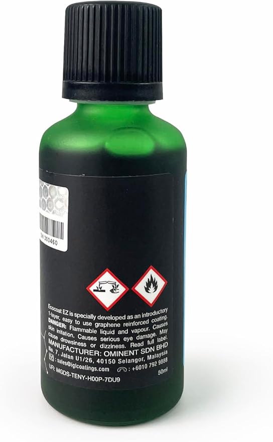IGl Ecocoat EZ, One Layer Graphene Coating (50ml) - 8H Intry Level Ceramic Coating - Paint, Wheels, Window safe!