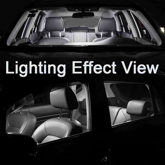 AWALITED 8pcs Interior LED Lights Kit Super Bright LED Map Dome Light Bulbs for Ford Mustang 2015 2016 2017 2018 2019 2020 2021 all models