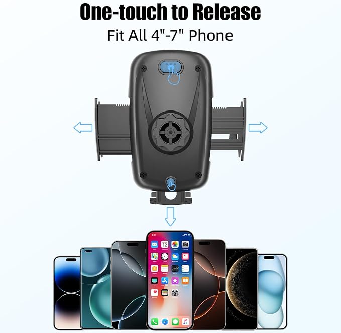 Cup Holder Phone Holder for Car, Long Arm with 360°Rotation Cell Phone Holder Mount for Car | Truck | Golf Cart Compatible with iPhone & Samsung & All Smartphones